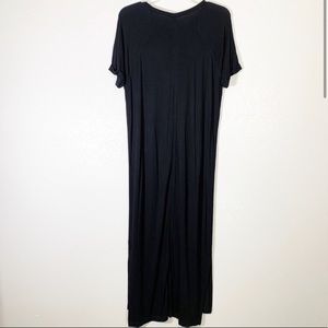 Whistles Black Maxi T-Shirt Dress Size 6